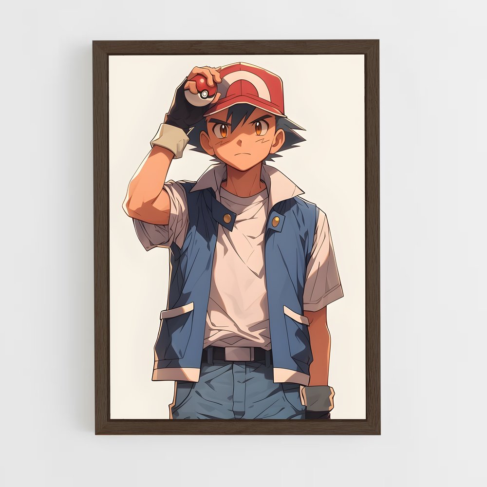 Poster Ash le Pionnier – affiche Pokemon (vue 5)